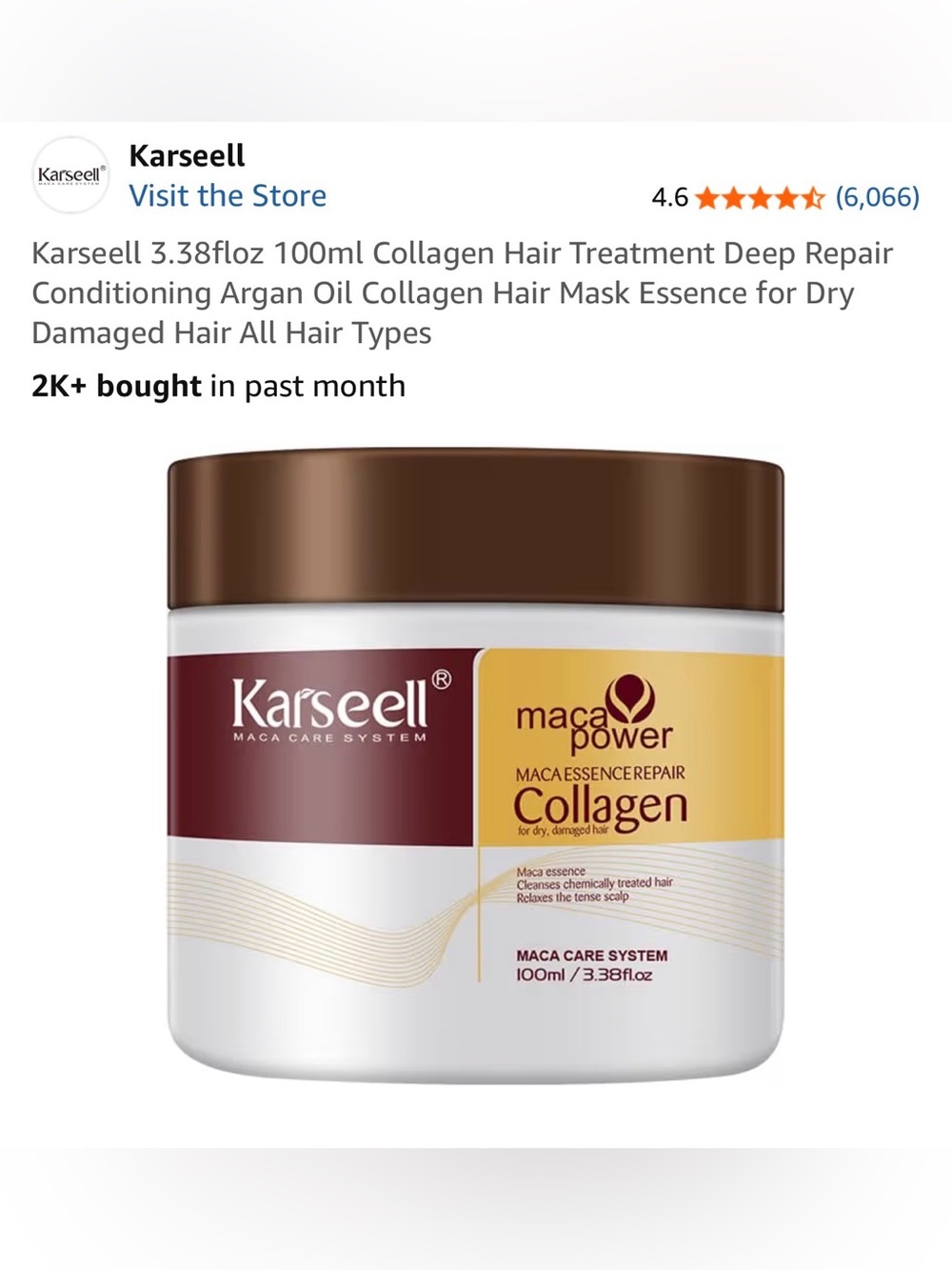 New Collagen Hair Treatment Mask